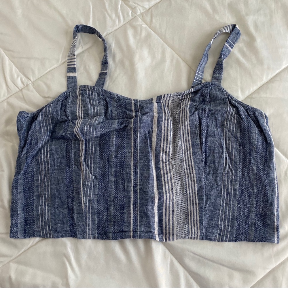 Express Striped Fitted Tank